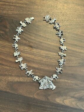 Vintage Nativity Necklace